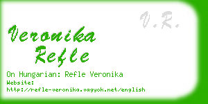 veronika refle business card